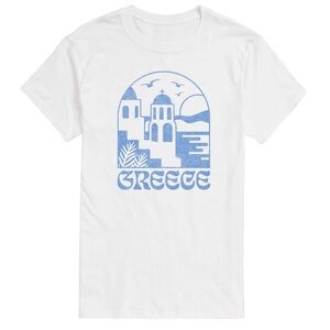 Gildan White Greece Graphic Tee